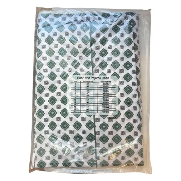 Vintage Botany 500 Boy 2 Piece Pajama Set Size 15/16 NWT Short Sleeve Pants - Picture 5 of 6